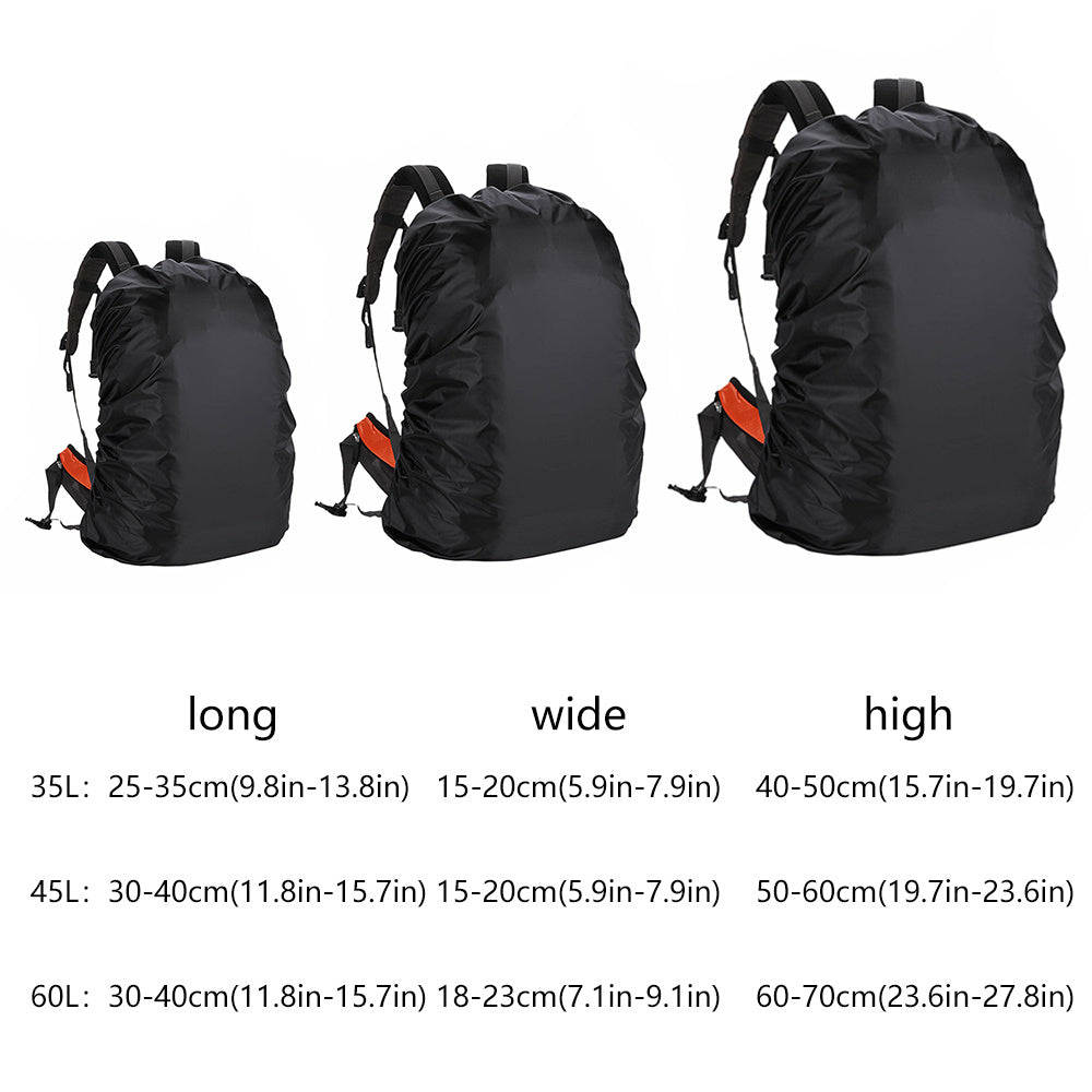 Waterproof Backpack Rain Cover for Outdoor Adventures - Multiple Sizes