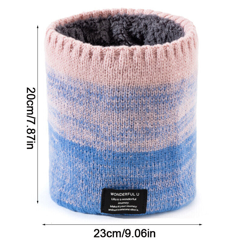 Thermal Fleece Snood Neck Warmer Scarf – Winter Ski Essential for Men & Women