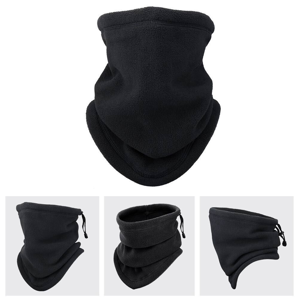 Winter Windproof Fleece Neck Gaiter – Warm and Breathable Tube Scarf for Men and Women