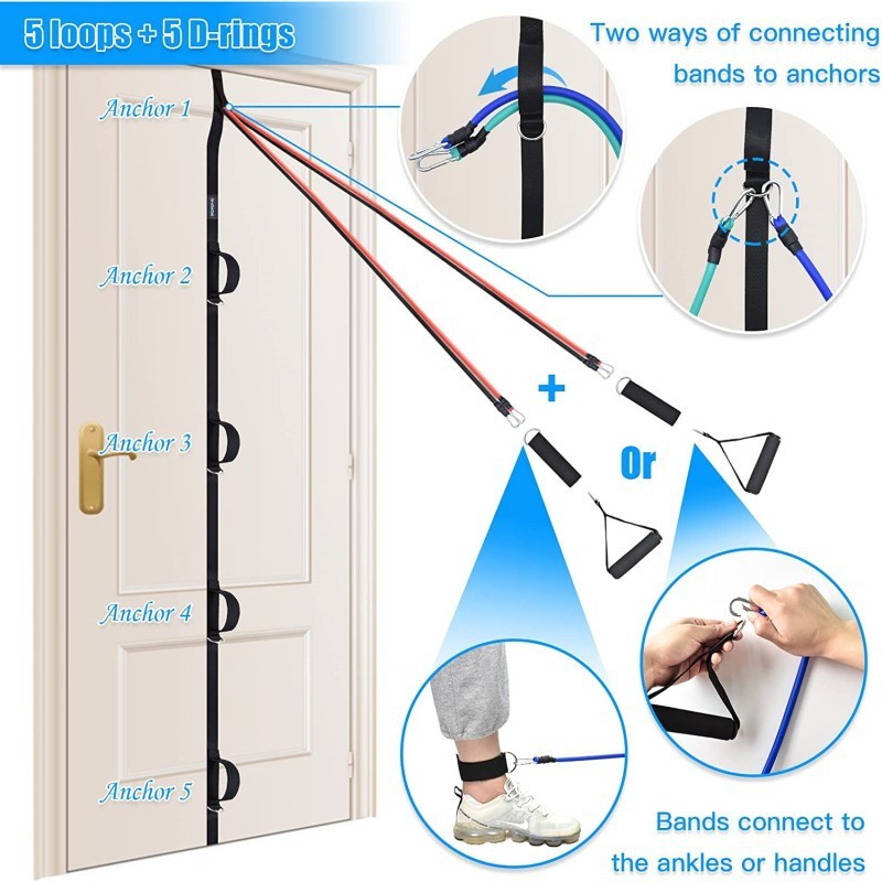 Nylon Door Anchor Strap - Home Resistance Band Training