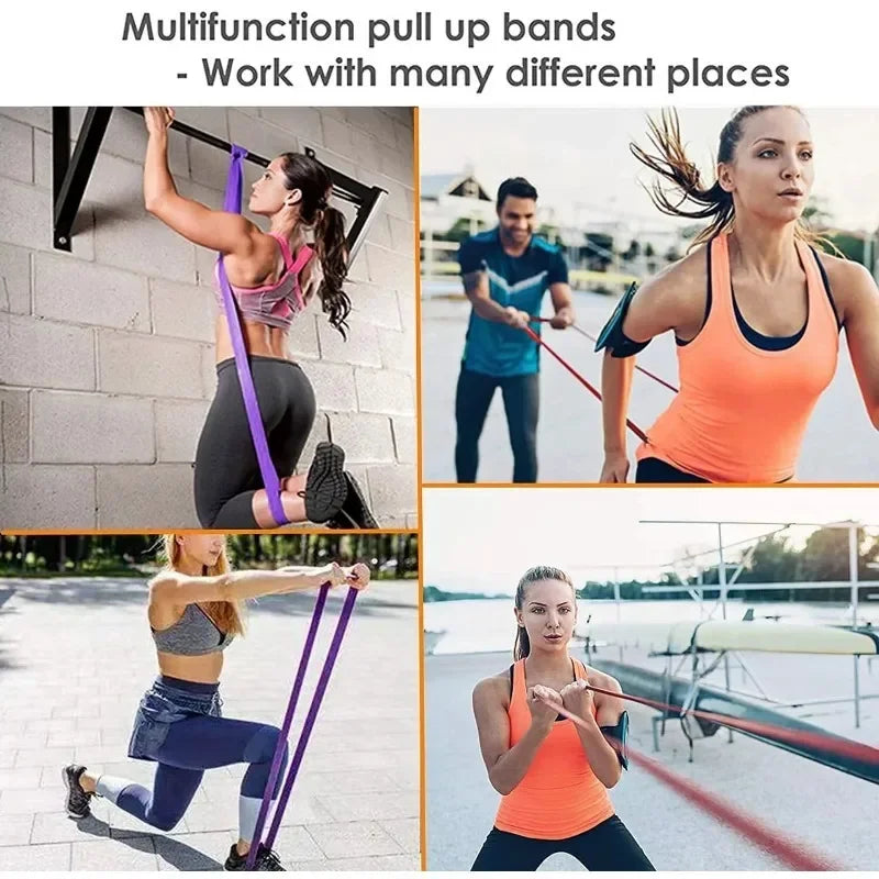 Pack of 5 Individual Resistance Bands - 2 to 55 kg (5 to 120 lbs)