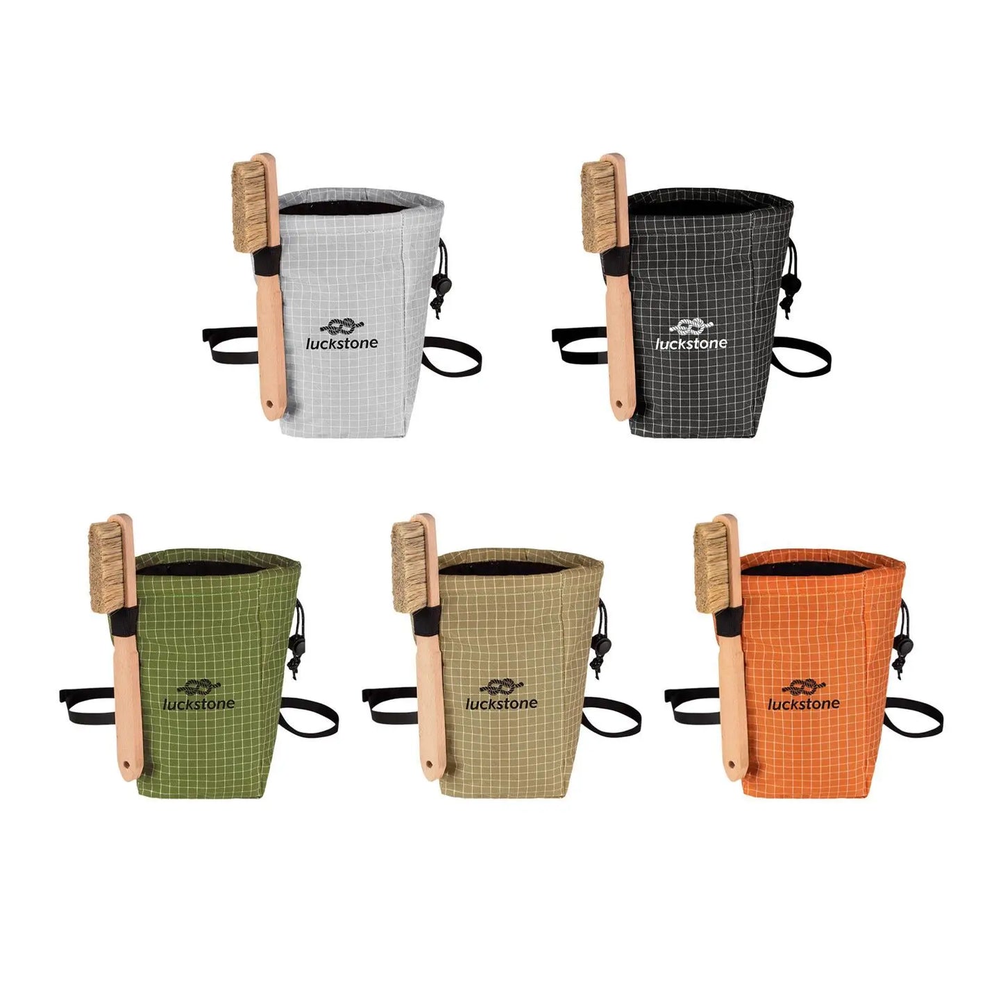 Premium Climbing Chalk Bag with Adjustable Waist Belt and Brush