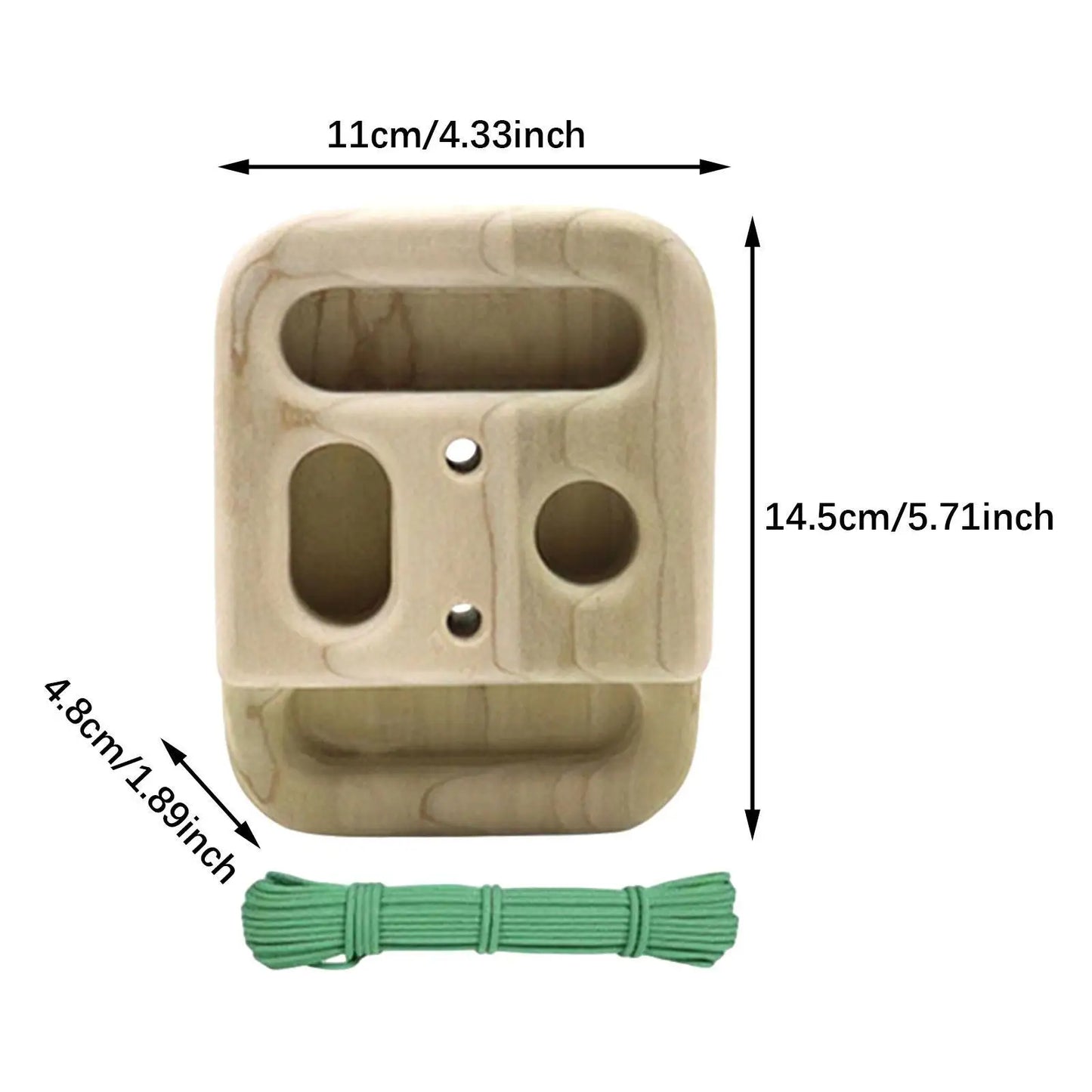 Portable Wooden Climbing Hangboard