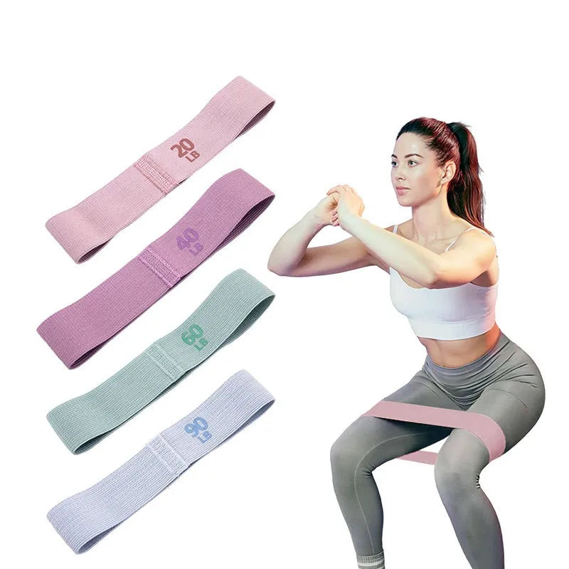 Textile Resistance Bands for Leg and Glute Training - 4 Levels