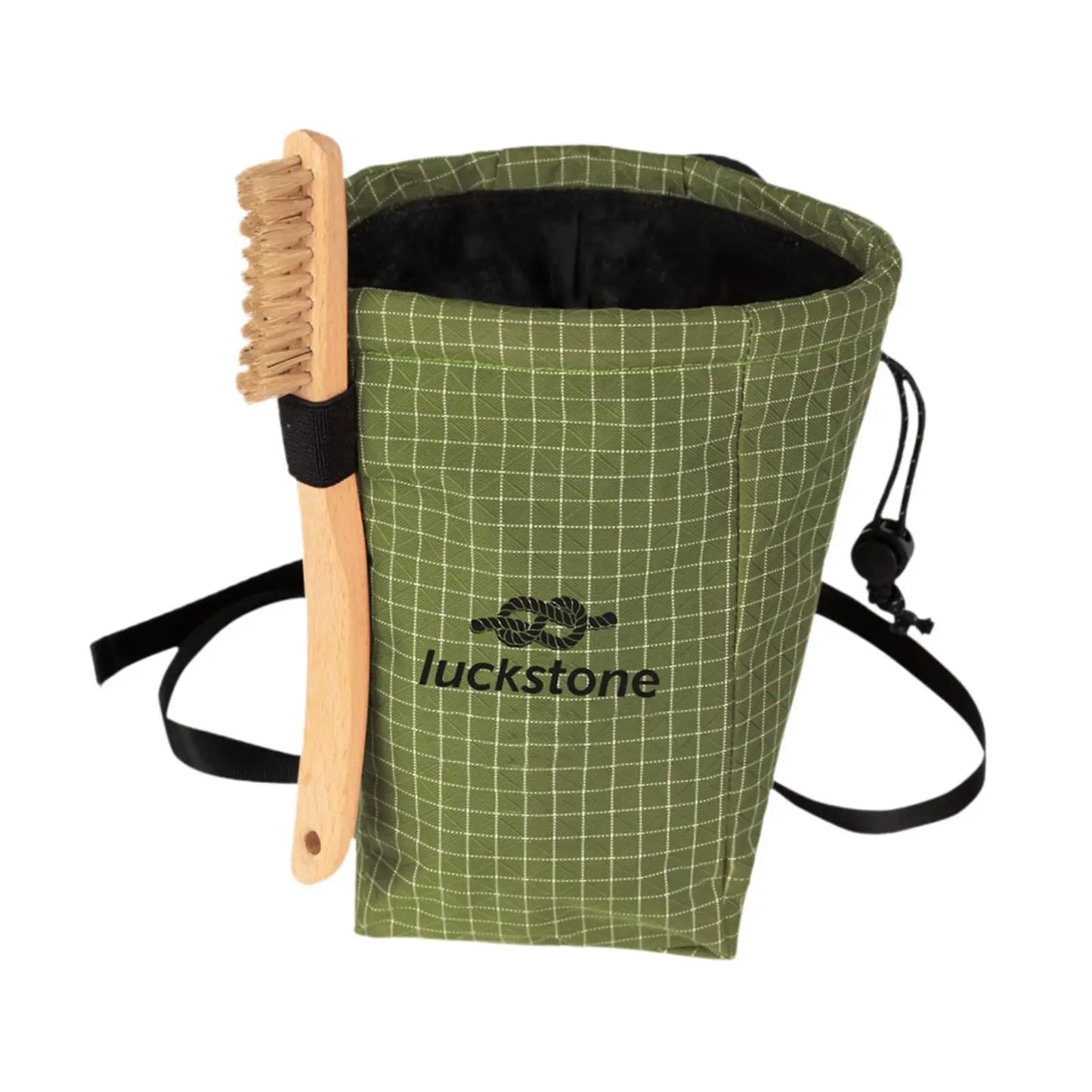 Premium Climbing Chalk Bag with Adjustable Waist Belt and Brush