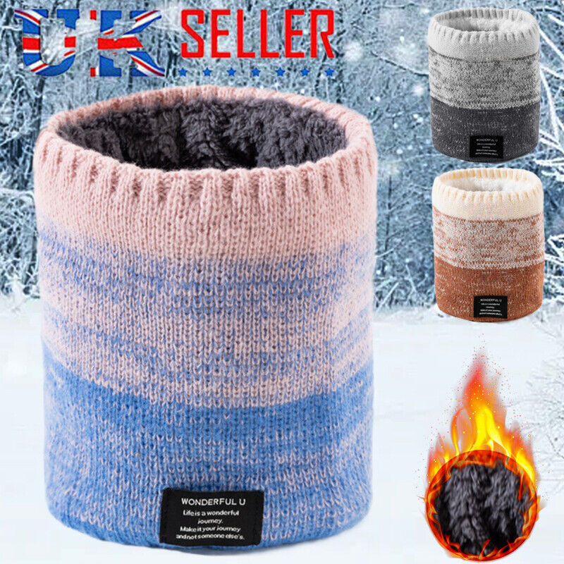 Thermal Fleece Snood Neck Warmer Scarf – Winter Ski Essential for Men & Women